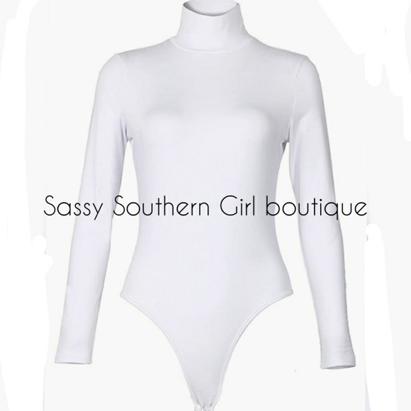 ⭐🆕 White turtleneck bodysuit - Picture 4 of 8